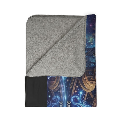Zodiac Constellation Clock Blanket