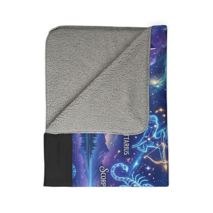 Zodiac Constellation Sherpa Blanket