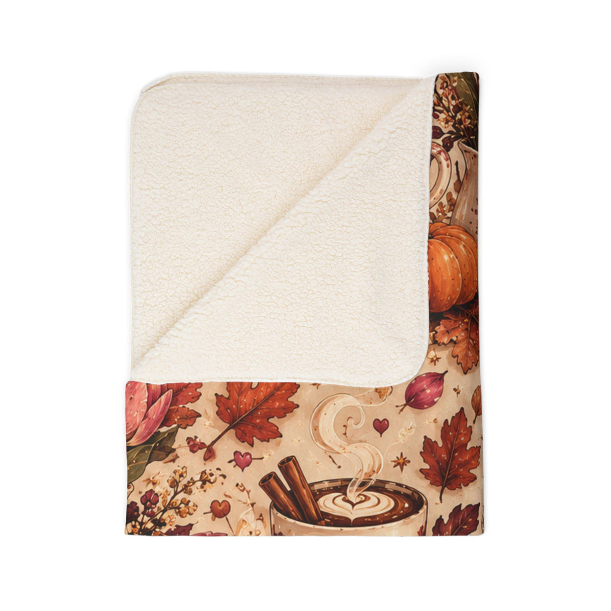 Pumpkin Spice Fleece Blanket
