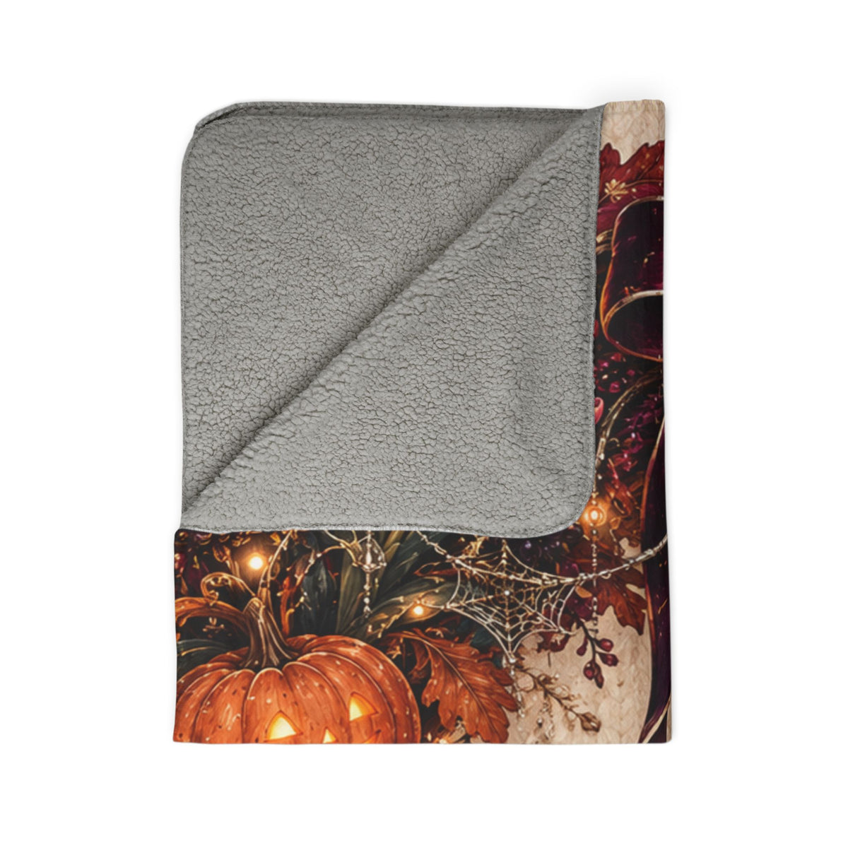 Autumn Wreath Fleece Blanket