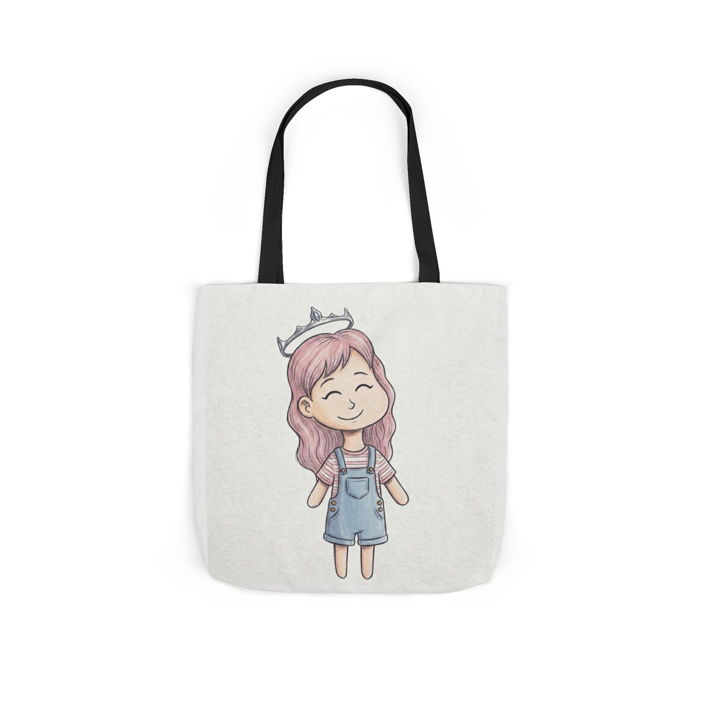 Cute Princess Girl Canvas Tote Bag