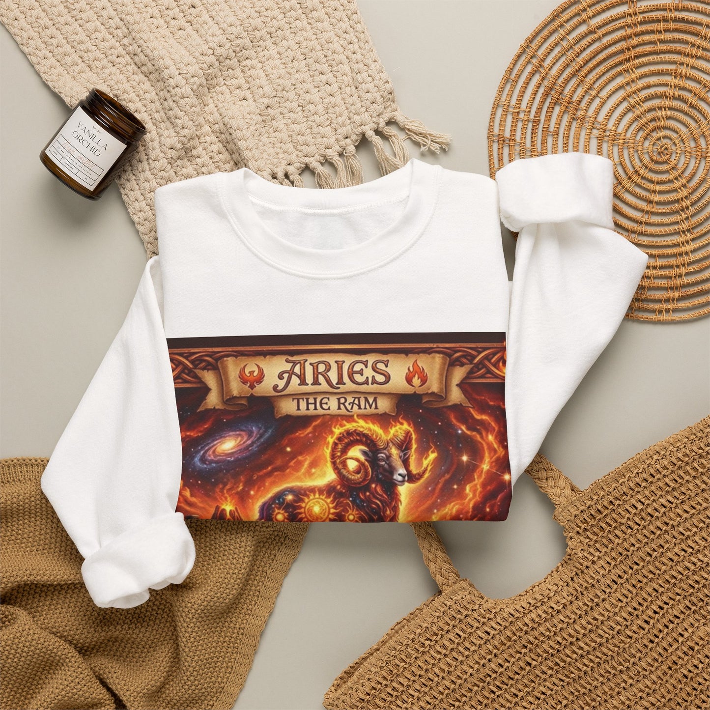 Aries Zodiac Crewneck Sweatshirt