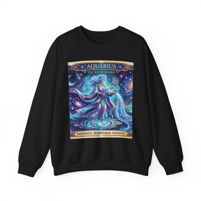 Aquarius Zodiac Crewneck Sweatshirt