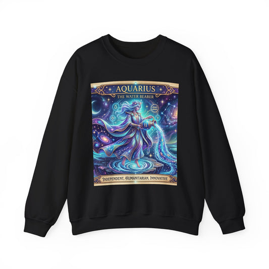 Aquarius Zodiac Crewneck Sweatshirt
