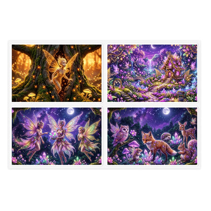 Holographic Fairy Forest Sticker Sheet Bundle — 5pcs