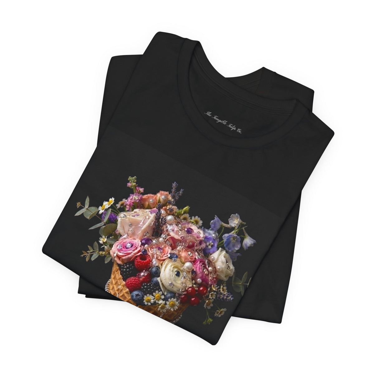 Floral Ice Cream Cone T-Shirt