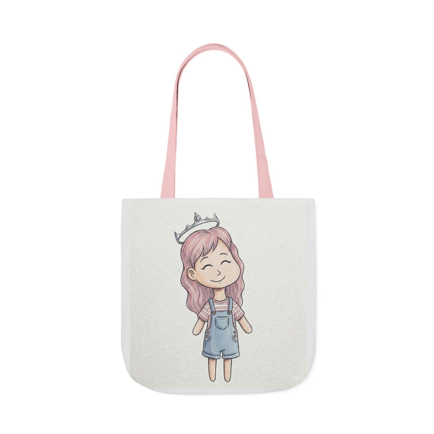 Cute Princess Girl Canvas Tote Bag